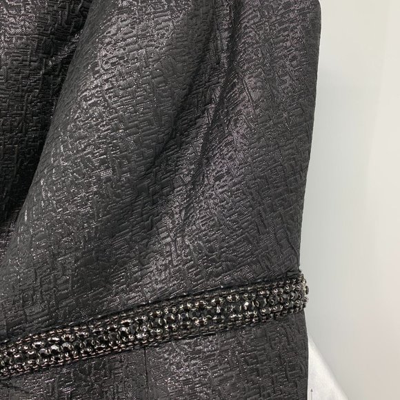 Mac Duggal Dress 66975 One Shoulder Metallic Ruffled Evening Gown - Picture 6 of 16